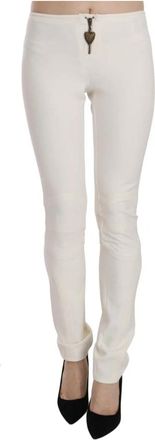 Just Cavalli Witte Skinny Dress Broek - Dames - Slim Fit Broeken - Wit - M - Broeken