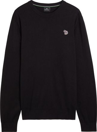 Paul Smith Appliquéd Cotton Jumper - Black - XL