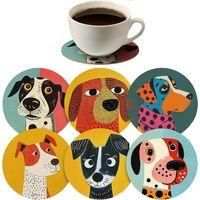 OEM Juego De Posavasos De Madera (6 Piezas) - Posavasos Hechos A Mano, Gruesos Y Resistentes Al Calor, Ideales Para Oficinas, Bares Y Granjas. - Bonitos P
