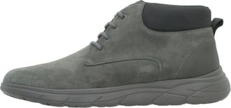Geox U Portello Veterlaars - Heren - Schoenen - Grijs - Maat: 39 EU Leer