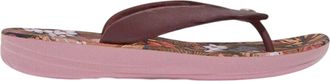 FitFlop Jim Thompson leren platform-teenslippers voor dames (Bruin)