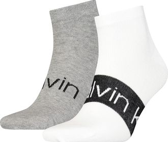 Calvin Klein mens Intense Power Mens Liner Socks 2 pack Sneaker, White, 39/42