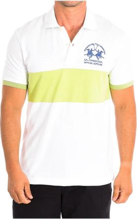 La Martina Polo Shirt met Korte Mouwen - Heren - Polos - Wit - L - Katoen - Tops
