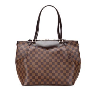 Louis Vuitton Trevi Pm Tote Geruite Canvas