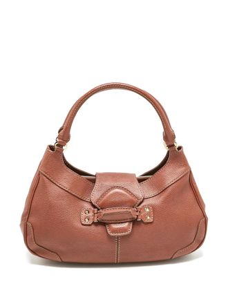 Tod's leather stud-detail shoulder bag - Brown