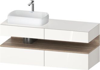 Duravit Qatego Consola Mueble Bajo Lavabo, 2 Extensiones, 2 - Duravit