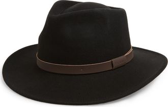 Barbour Crushable Bushman Fedora in Black at Nordstrom, Size X-Large