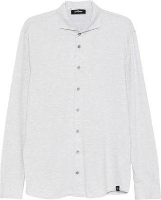 Gran Sasso Button Lange Mouw Shirt - Heren - Casual Overhemden - Grijs - XL - Katoen - Overhemden