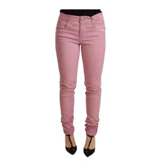 Acht Slim-fit Trousers, female, Pink, Size: W26 Cotton Slim Fit Denim Skinny Pants