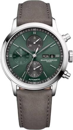 Baume & Mercier Classima Chronograph Automatic Green Dial Mens Watch M0A10783