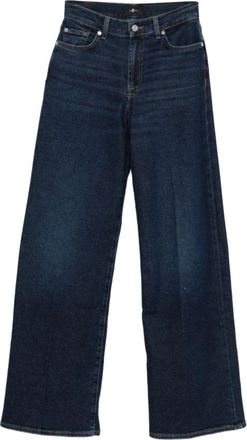 7 For All Mankind Wide Jeans - Dames - Loose Fit Jeans - Blauw - W25 - Jeans