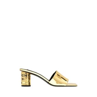 Givenchy Tape Heeled Mules - Dames - Muiltjes - Geel - 36 EU - Leer - Schoenen