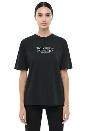 Off-white Black Graphic Crew Neck T-Shirt