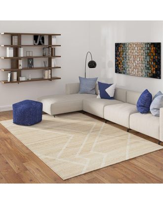 LR Home Lr Home Diamond Transitional Abstract Handmade Area Rug