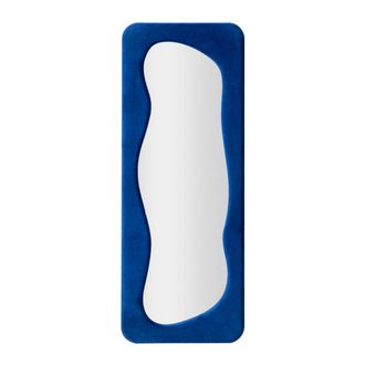 Dmora Dmora - Espejito Casciago, Espejo, Objeto De Decoraci&oacute;n De Pared, Decoraci&oacute;n De Espejo, 40x4 H160 Cm, Azul