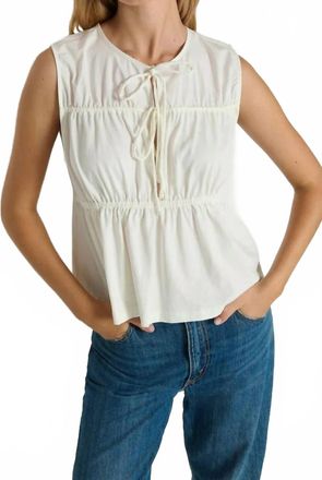 Nation Ltd Lacie Ruching Top In White