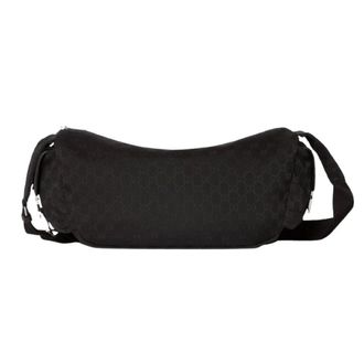 Gucci Tassen, Heren, Zwart, ONE Size, Nylon, GG Canvas Grote Crossbody Tas
