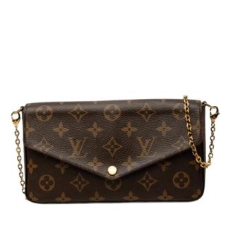 Louis Vuitton Pre-owned Pochette Felicie - Dames - Pre-owned - Bruin - Maat: ONE Size