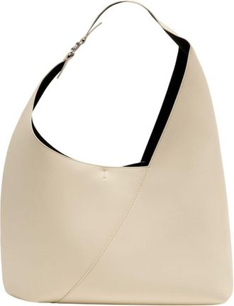 Sams&oslash;e & Sams&oslash;e Womens Sakaia 15944 Shoulder Bag Beige Calfskin