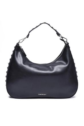 Twin-Set Large Hobo Bag Black