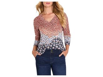 Nic+Zoe Blue Dahlia Sweater Womens Clothing Blue : 2XL, Acrylic/Cotton