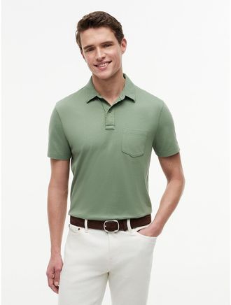 Tommy Hilfiger Mens Regular Fit Jersey Pocket Polo - Green - XXXL