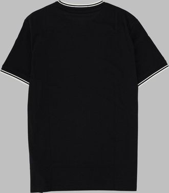Fred Perry Logo-Embroidered T-Shirt - Black