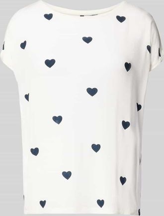 Vero Moda Relaxed Fit T-Shirt aus Lyocell-Mix Modell AVA in Weiss, Gr&ouml;&szlig;e XL