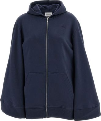 7 For All Mankind Felpa con zip oversize - - Sweatshirts & Hoodies - Donna - Blu - S