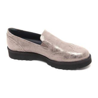 Hogan Loafers, female, Beige, Size: 7 US Route Loafer Shoe