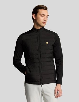 Lyle & Scott Lyle And Scott Mens Hybrid Water Resistant Quilted Jacket - Black - Size: 44/Regular