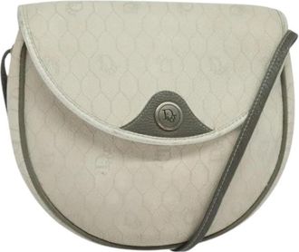 Dior Pre-owned Vintage Honeycomb Schoudertas - Dames - Vintage Schoudertas - Wit - ONE Size - Vintage