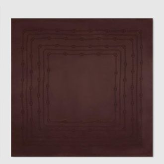 Gucci Interlocking G Chain Silk Carr&eacute;, Brown, Silk