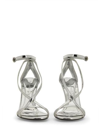 Alexander McQueen Armadillo Sandal - Silver