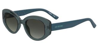 Love Moschino MOL105/S ZI9/IB Womens Sunglasses Blue Size 50