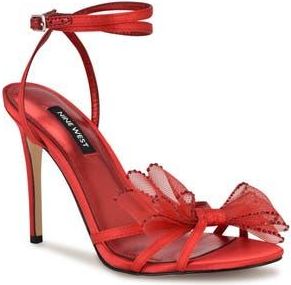 Nine West Minky Ankle Strap Sandal in Med Red at Nordstrom Rack, Size 9.5