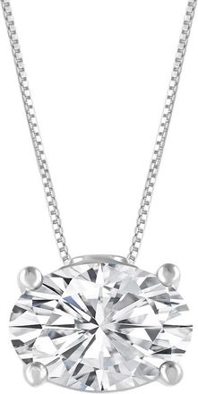 Grown Brilliance 14KT White Gold 1.00 Carat Lab Grown Diamond Pendant Necklace for Women