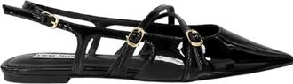 Steve Madden Clio Ballerina - Dames - Ballerinas - Zwart - 38 EU - Leer - Schoenen