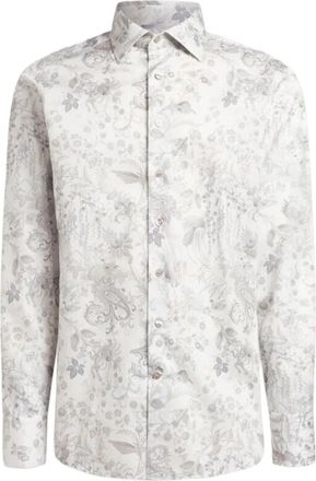 Etro Roma 8 Shirt - Heren - Casual Overhemden - Veelkleurig - 3XL - Katoen - Overhemden