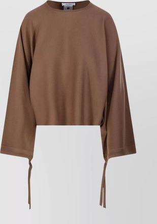 Max Mara fine-knit wool round-neck sweater