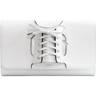 Perrin Paris La Corsette Clutch Classic in White /Black at Nordstrom