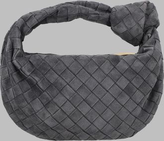 Bottega Veneta Womens Mini Handbag Jodie Grey Leather Calf Handbags Hand Bags