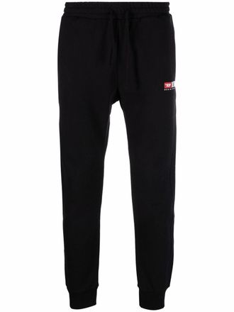 Diesel P-Tary-Div logo-embroidered track pants - Black