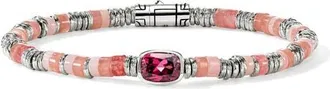 John Hardy Heishi Bracelet in Rhodalite at Nordstrom, Size X-Large
