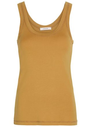 Christophe Lemaire Ribbed Cotton Tank top - Camel - Xxs (UK4 / Xxs)