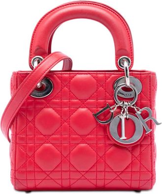 Dior Pre-owned Dior Mini Lambskin Cannage Lady Dior Ladies 04-MA-1122
