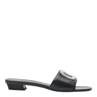 Roger Vivier Heeled Mules, female, Black, Size: 10 US Padded Mule 20