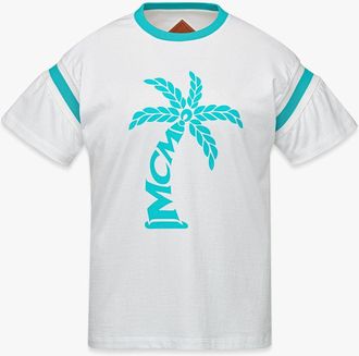 MCM Palm Logo T-shirt In Organic Cotton