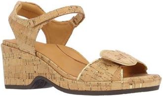 L'Amour Des Pieds Marora Wedge Sandal in Natural/Gold at Nordstrom, Size 6