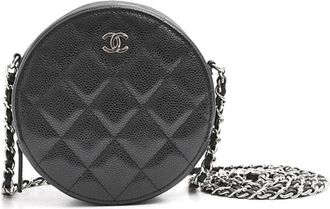 Chanel Matelasse Grained Calfskin Pochette Shoulder Bag (Pre-Owned)